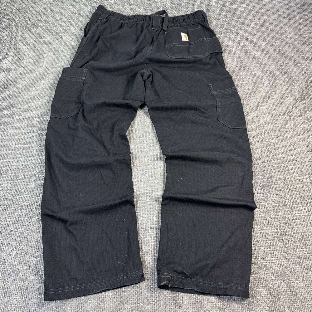Carhartt Cargo Scrub Pants Men's Medium Black Ripstop C54108 Regular Fit Utility